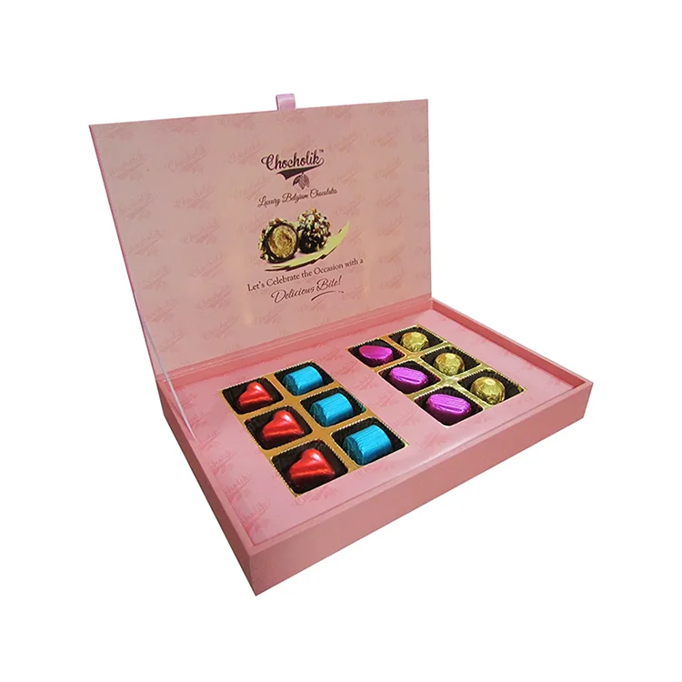 Eco Friendly Cardboard Candy Chocolate Boxes for Food Packaging Empty Gift Chocolate Truffles