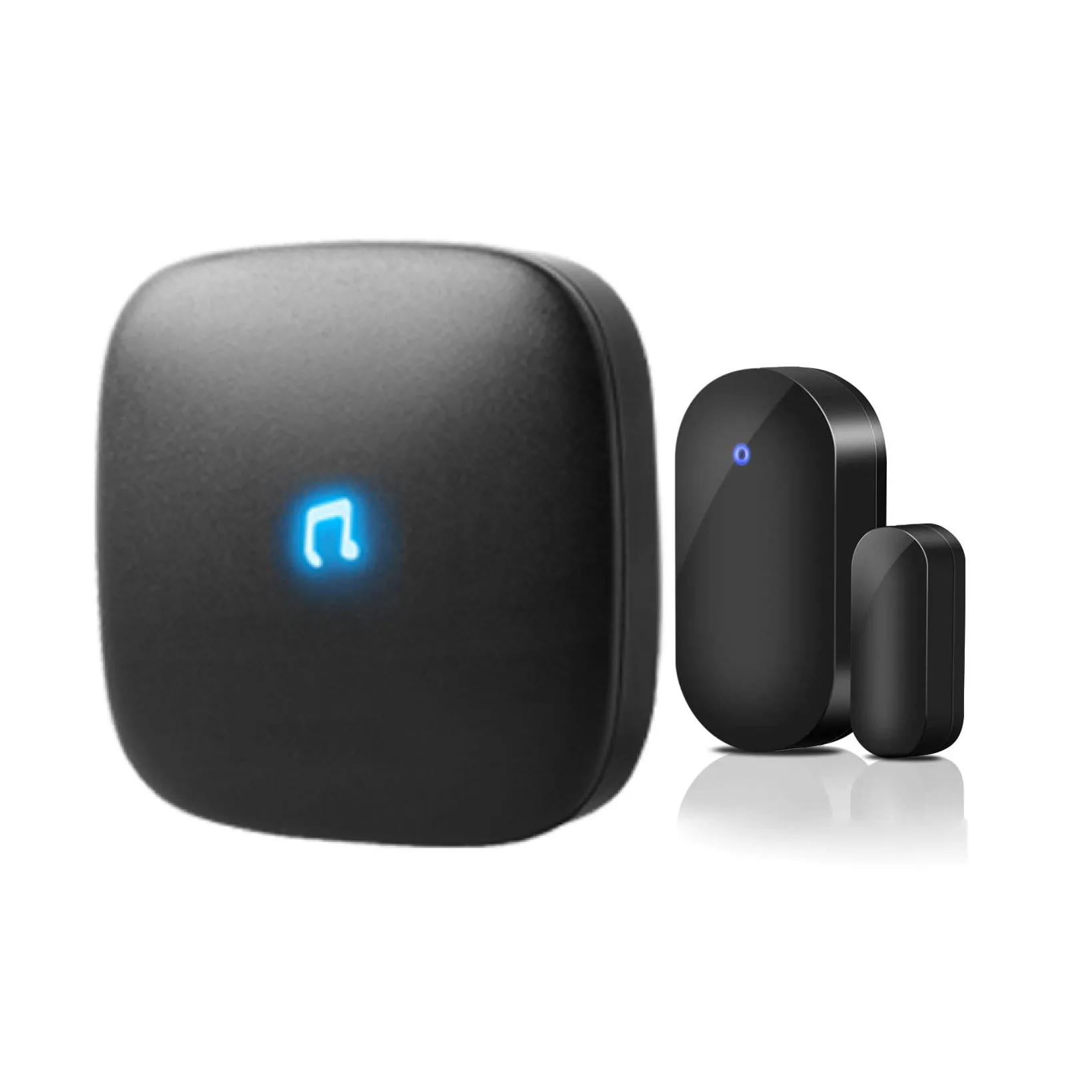 Magnetic Door Bell Chime with Door Contact and Plug-in Doorbell 58 Melodies 110dB Loud Sound Wireless Door Open Chime