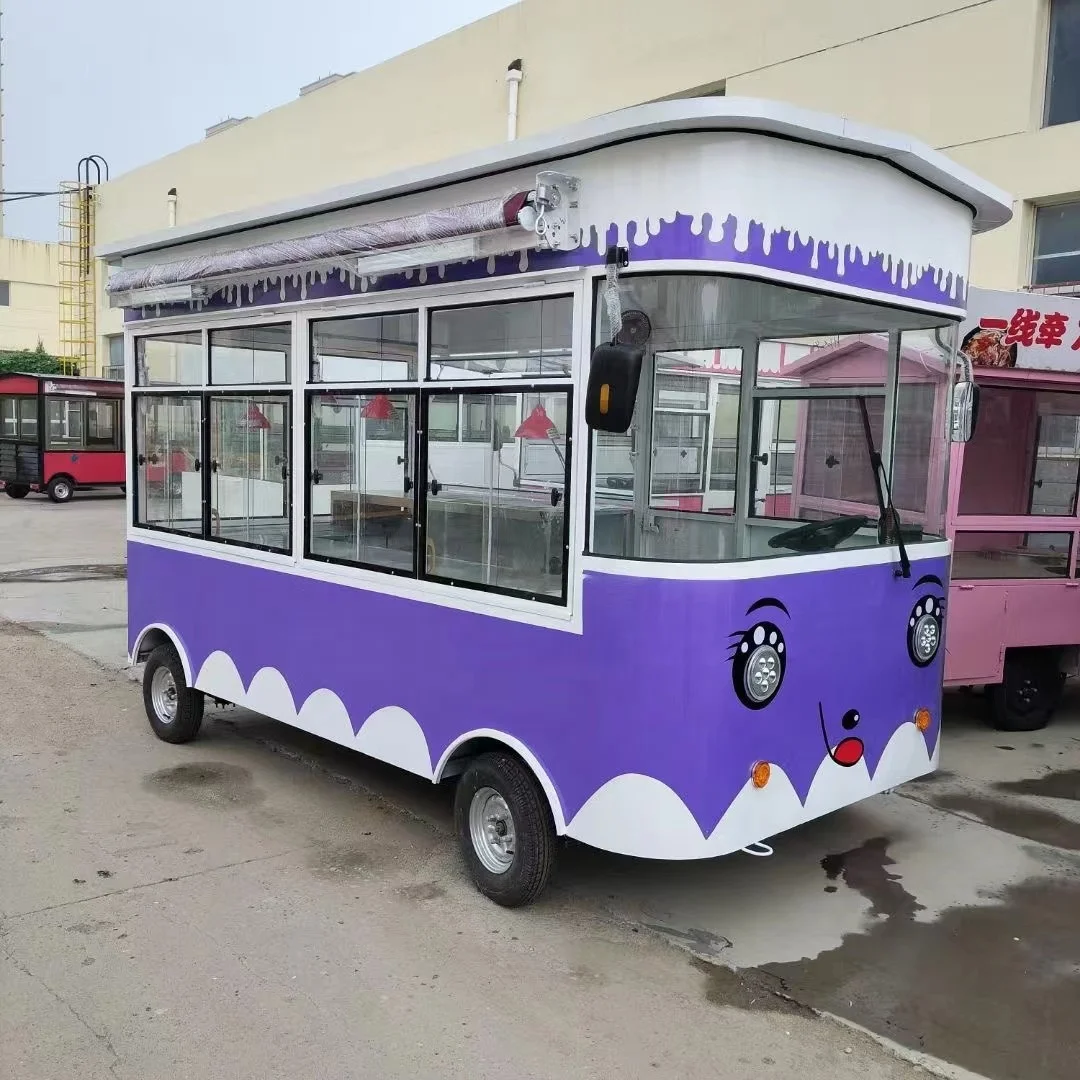 Electric Three-wheeled Dining Car Multi-functional Stall Outdoor Beverage Dining Car Can Be Customized Mobile Food Truck