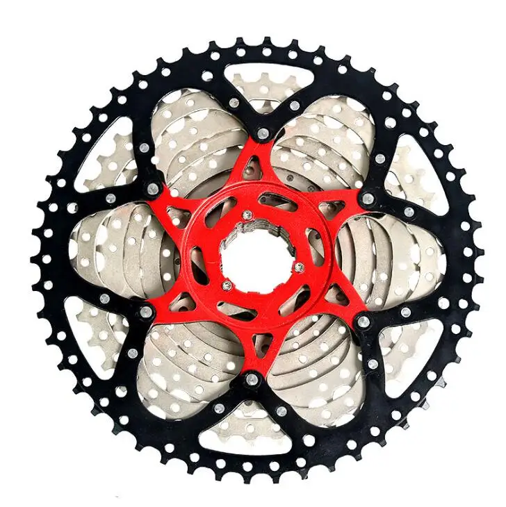  XTOS freewheel 11 скоростей 11-50T серебристо-черная стальная кассета для горных