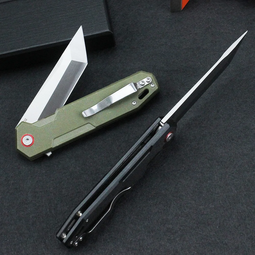 Нож D2 популярный многоцветный G10 Ручка Открытый кемпинг Выживание складной охотничий нож с пользовательским логотипом MOQ: 1 шт.