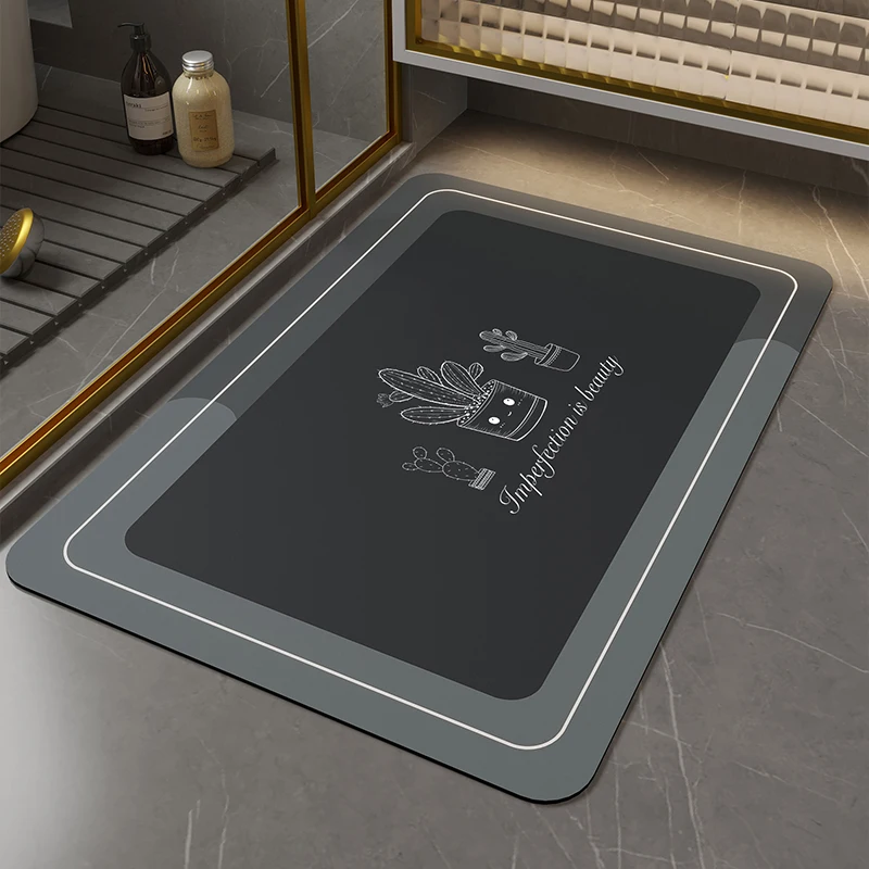 Factory slip quick drying water absorbing pad bathroom rug bathroom area rugs soft absorbent bathroom mats