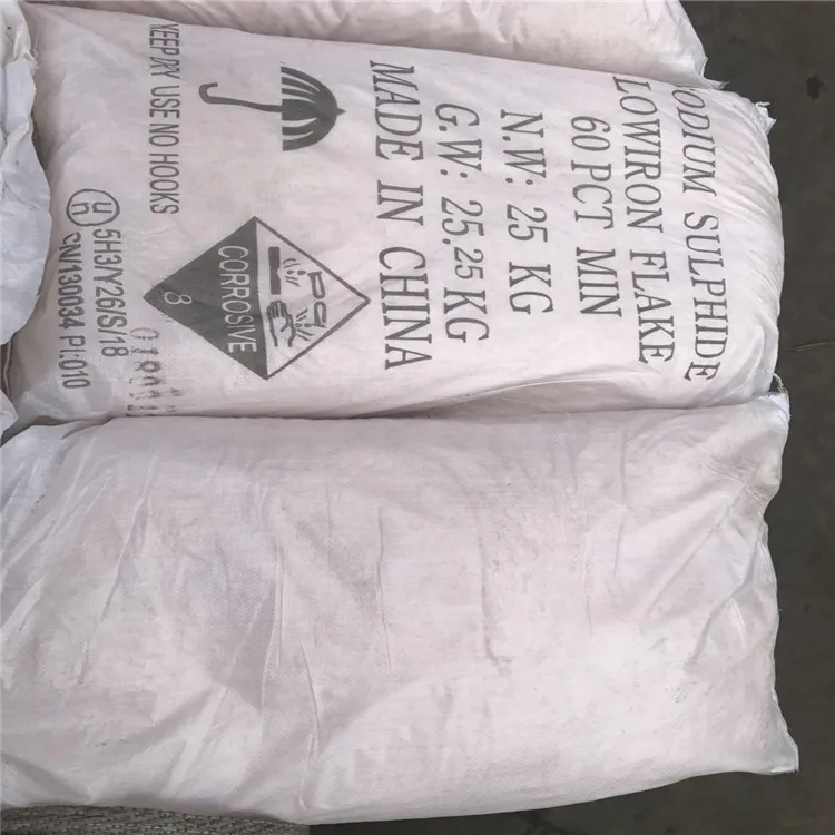 yellow flakes Sodium Sulphide 30ppm 60%min