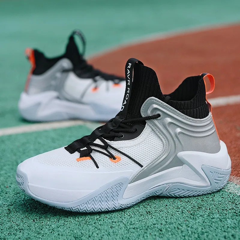 Cheap High Quality Outdoor Sport Comfortable Anti Slip Basketball Shoes For Men