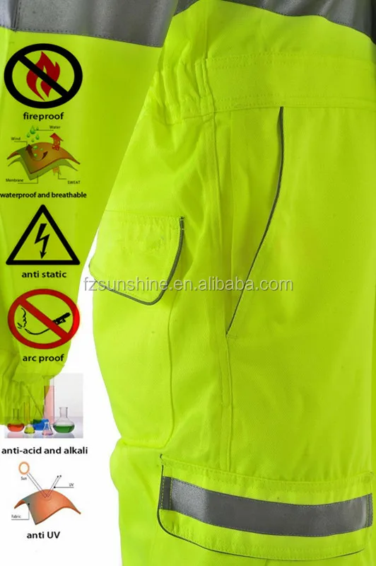 flame retardant coveralls Work Flame Retardant Work Coverall with reflective tape