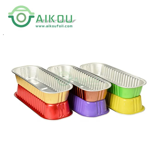 Ovenable disposable containers colorful caramel pudding cup aluminium muffin cake bakery container foil baking & pastry tools