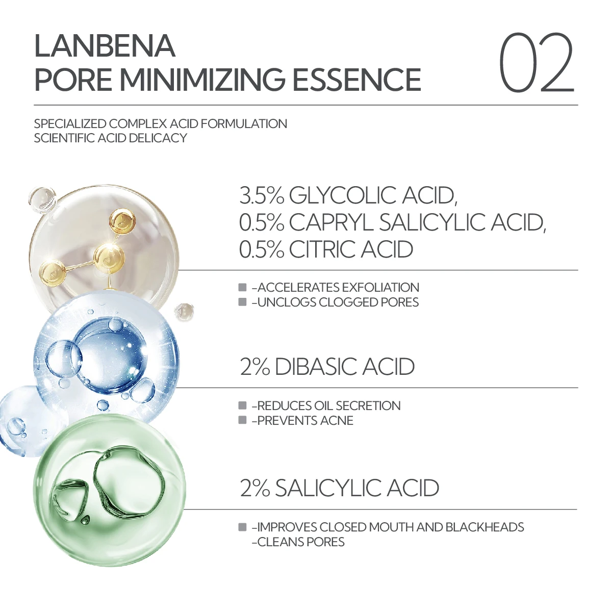 Lanbena Blackhead Remover Pores Shrink Serum and Nose pore Strips super freckle remover skin repair cream