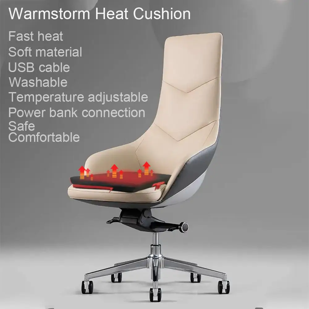 Custom Seating Chair Back Heated Seat Cushion Usb Pad Cozy Chair Sofa Office Electric Heating Seat Cushion
