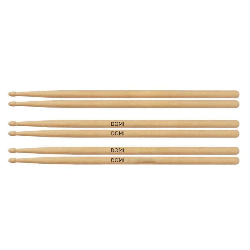 Wholesale Printable Logo 7A and 5A Maple Drum Sticks Practice Kit for Drum Instrument