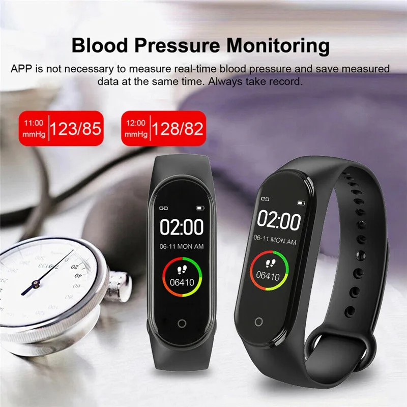  Оригинальный заводская цена смарт-браслет Цветной m4 Смарт-часы mi band