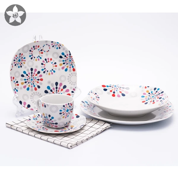 36 pcs porcelain dinner set Pakistan ceramic dinnerware for home