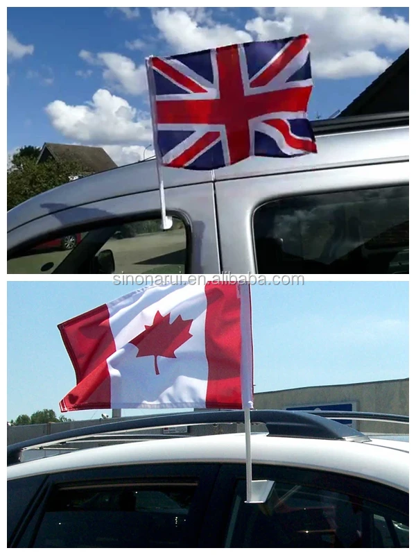 30x45 CM Saudi Arabia car window Polyester flag with plastic pole customizable