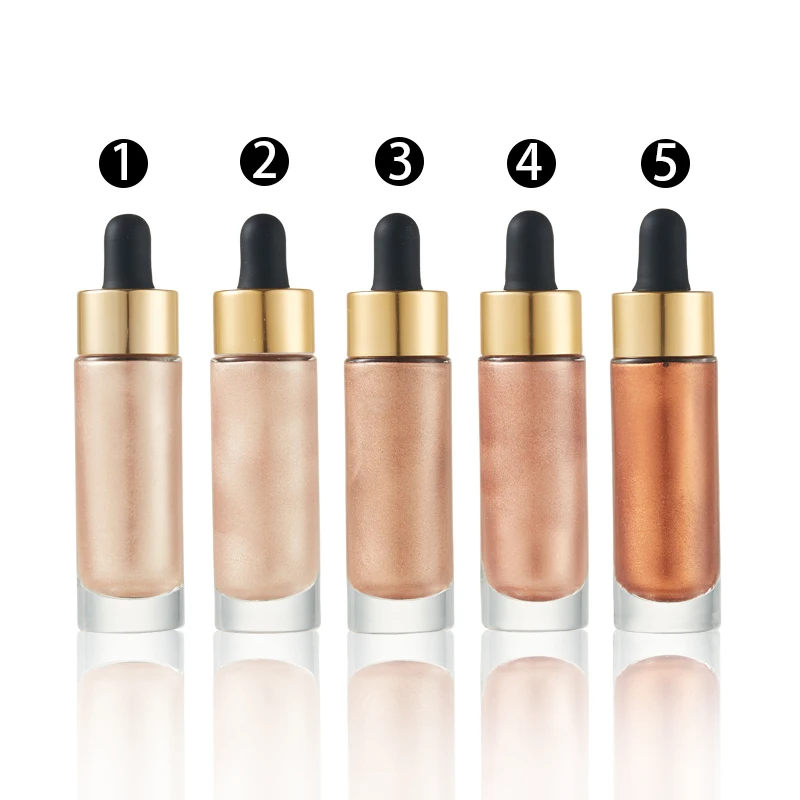 Organic Face Glow Skin Highlighter Private Label Liquid Makeup