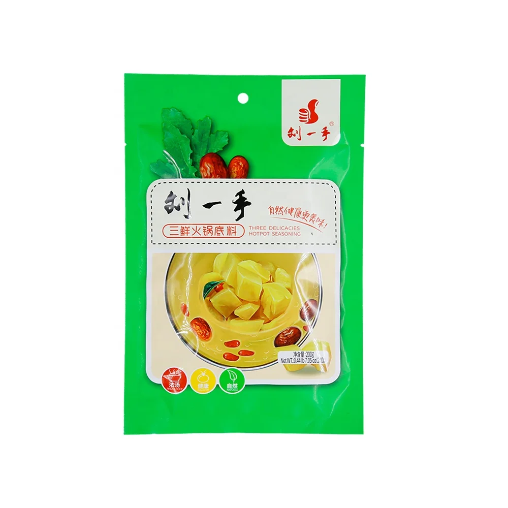 Chongqing Горячая кастрюля приправа три вкусных вкуса горячая кастрюля суповая основа 200 г