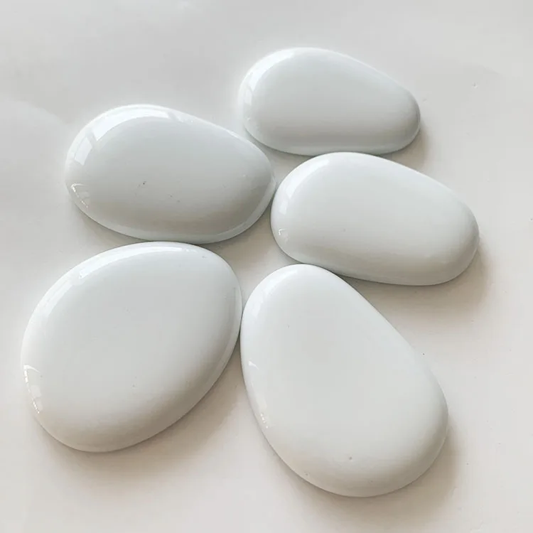 
Glass Pebbles Glossy Home Decorative Vase Fillers Fish Shaped 