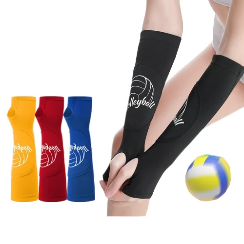 Prevent Wrist Injury Volleyball Arm Sleeves Passing Forearm Sleeves with Protection Pad and Thumbhole