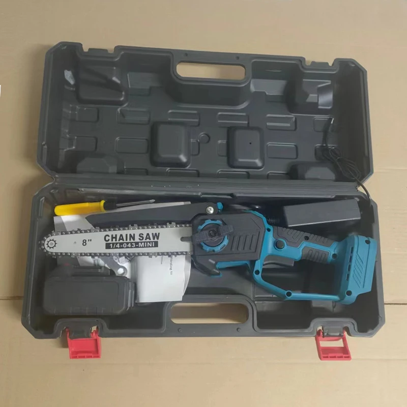 8 Inch Electric Chainsaw Cordless high power rechargeable Protective Cover For Branch Wood Cutting Brushless Electric Chainsaw