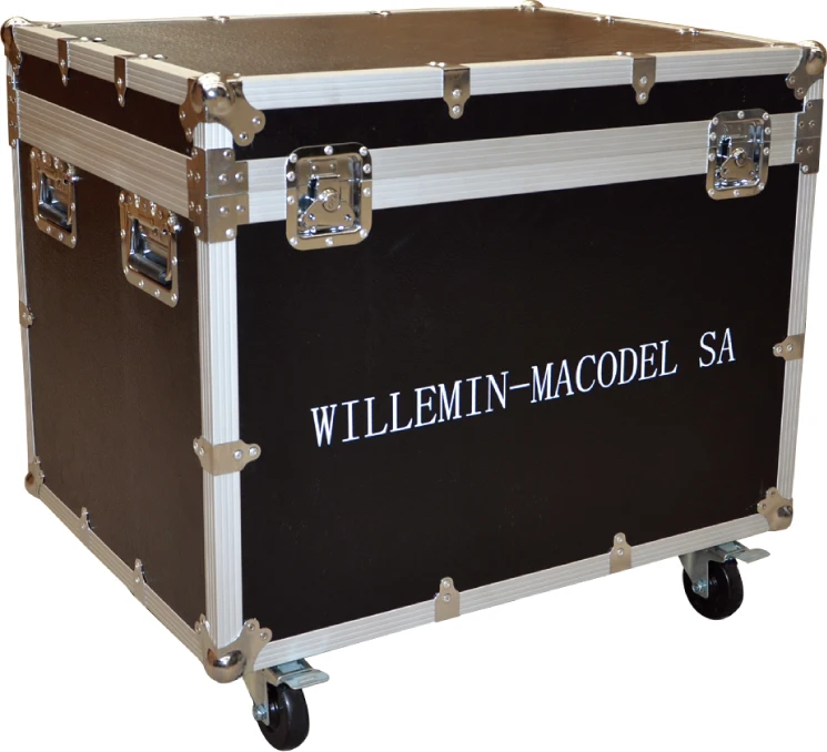 Black Flight case  shipping cabinet trunk case