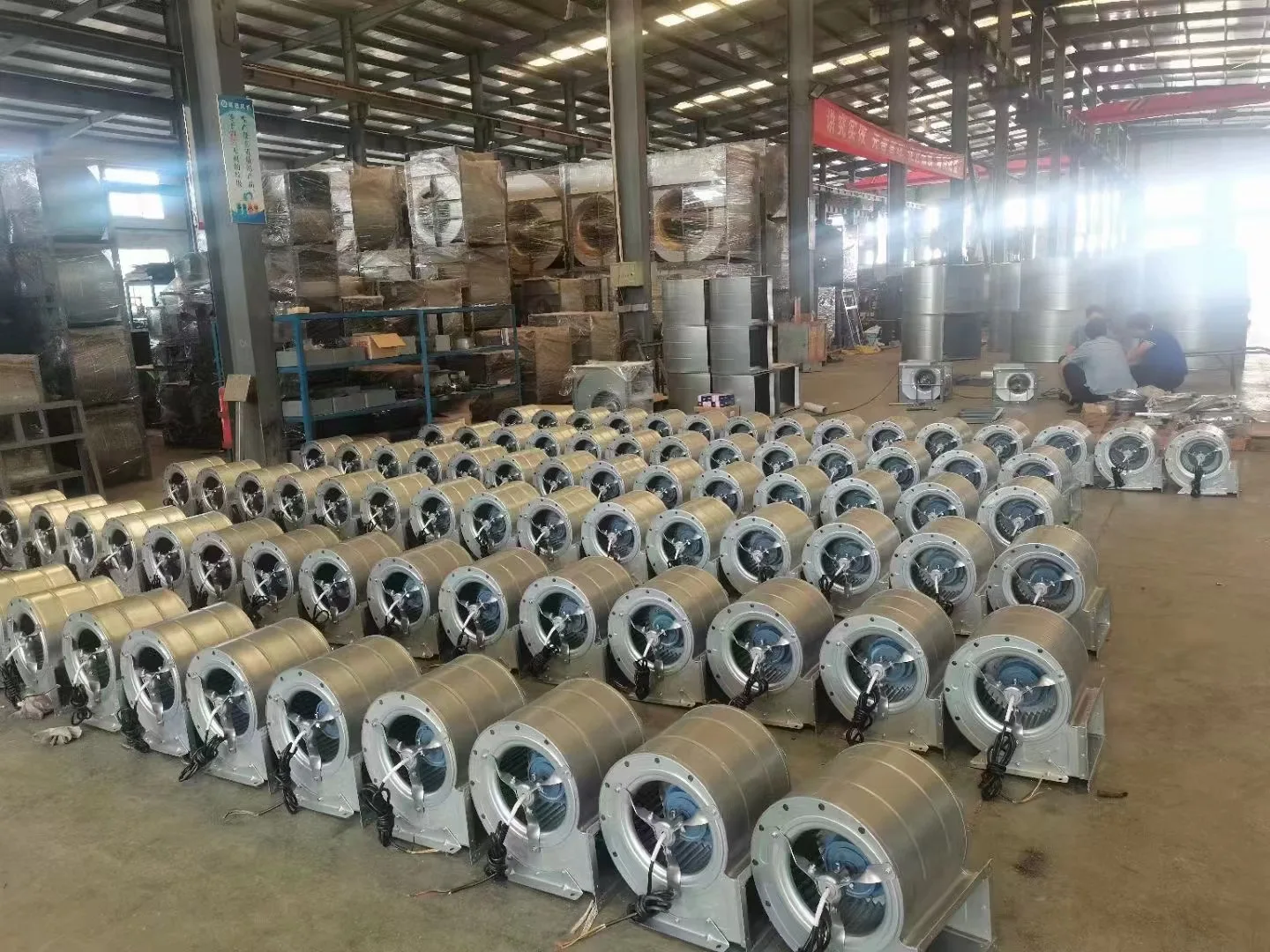 Ball Bearing External Rotor Motor Fan Double Inlet  Radial Centrifugal Fan  For HVAC Units