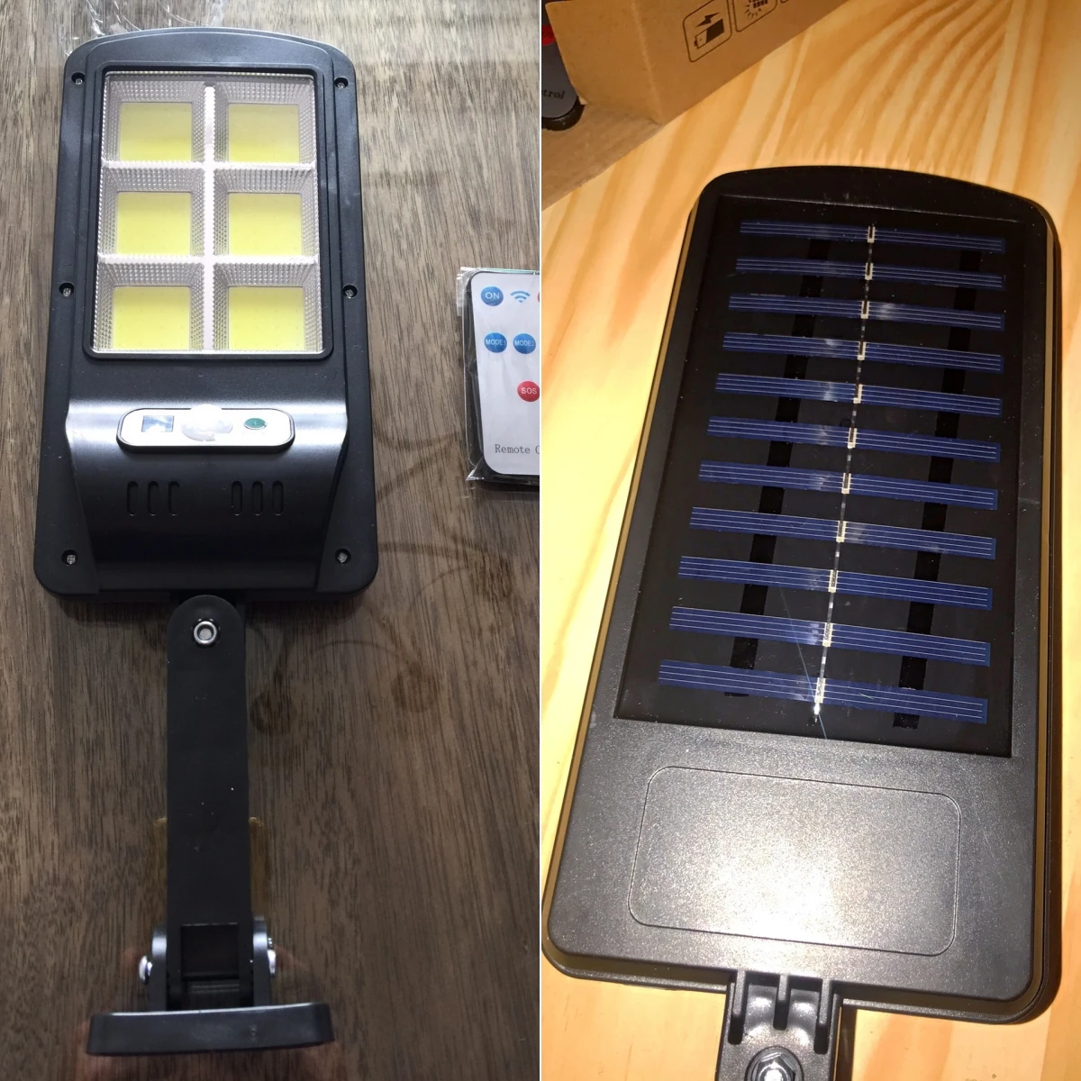 Factory Price Outdoor LED solar wall lamp remote controlled waterproof villa courtyard passage lighting LED solar garden lamp