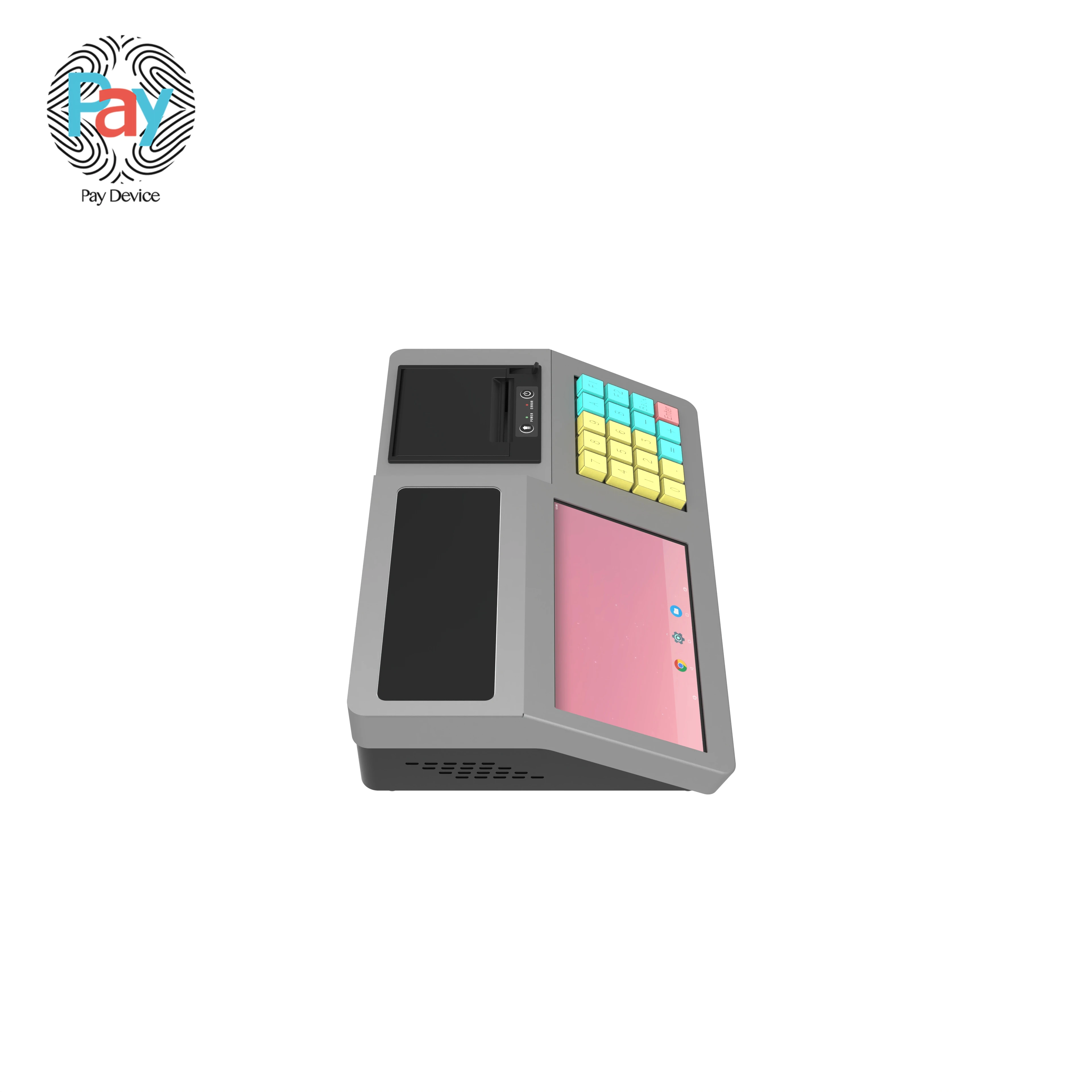 Supply customize metal keyboards Pos of senraise restaurant all in one machine