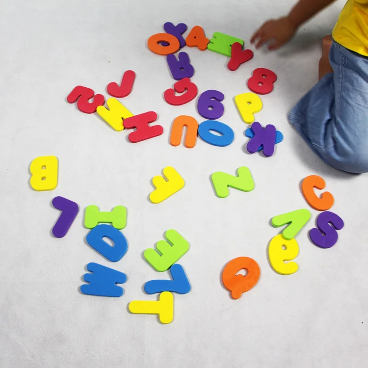 wholesale Kids Foam Toys Letter and Number EVA Foam Shapes for Bath Toy