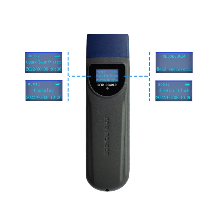 125kHz Durable Guard Tour Systems RFID Clocking Patrol Reader Guard Security System