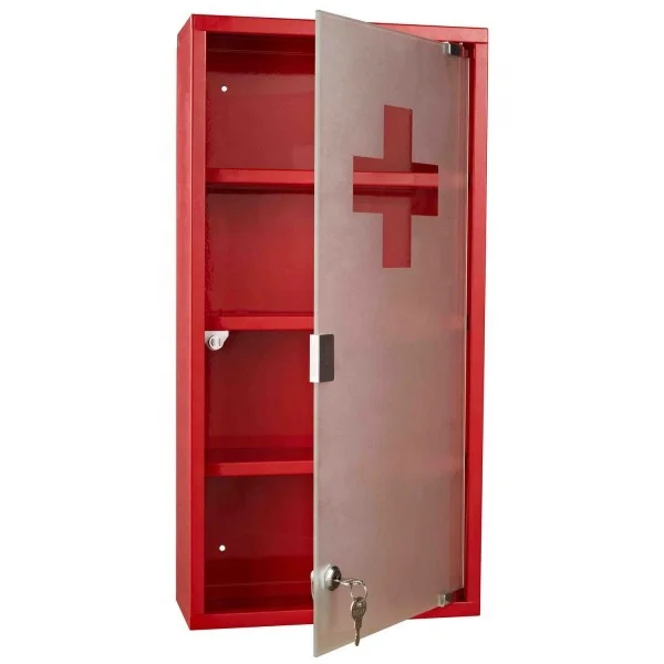 
Hospital Equipment Medical Metal First Aid Shelf Cabinet  (62290039539)