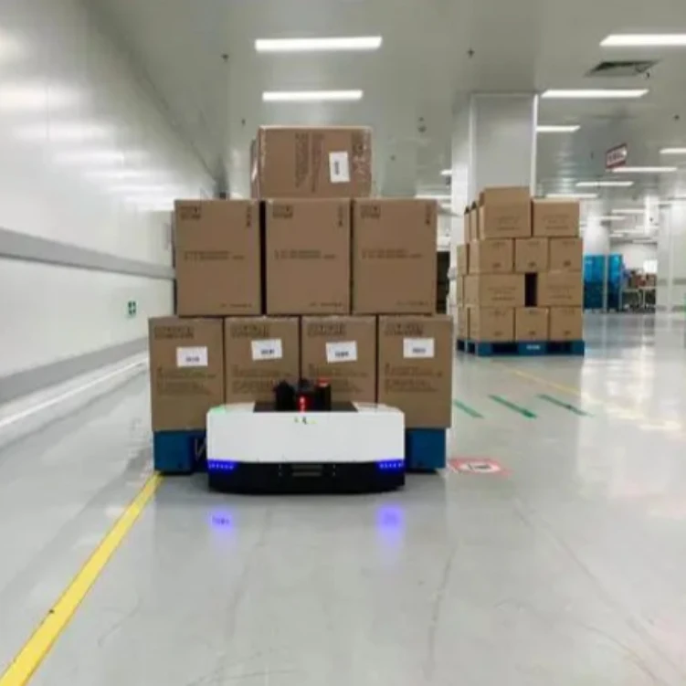 Hotel Service Delivery Robot Automated Guided Vehicle Cart 300KG Chassis Base Autonomous Mobile Robot ARM