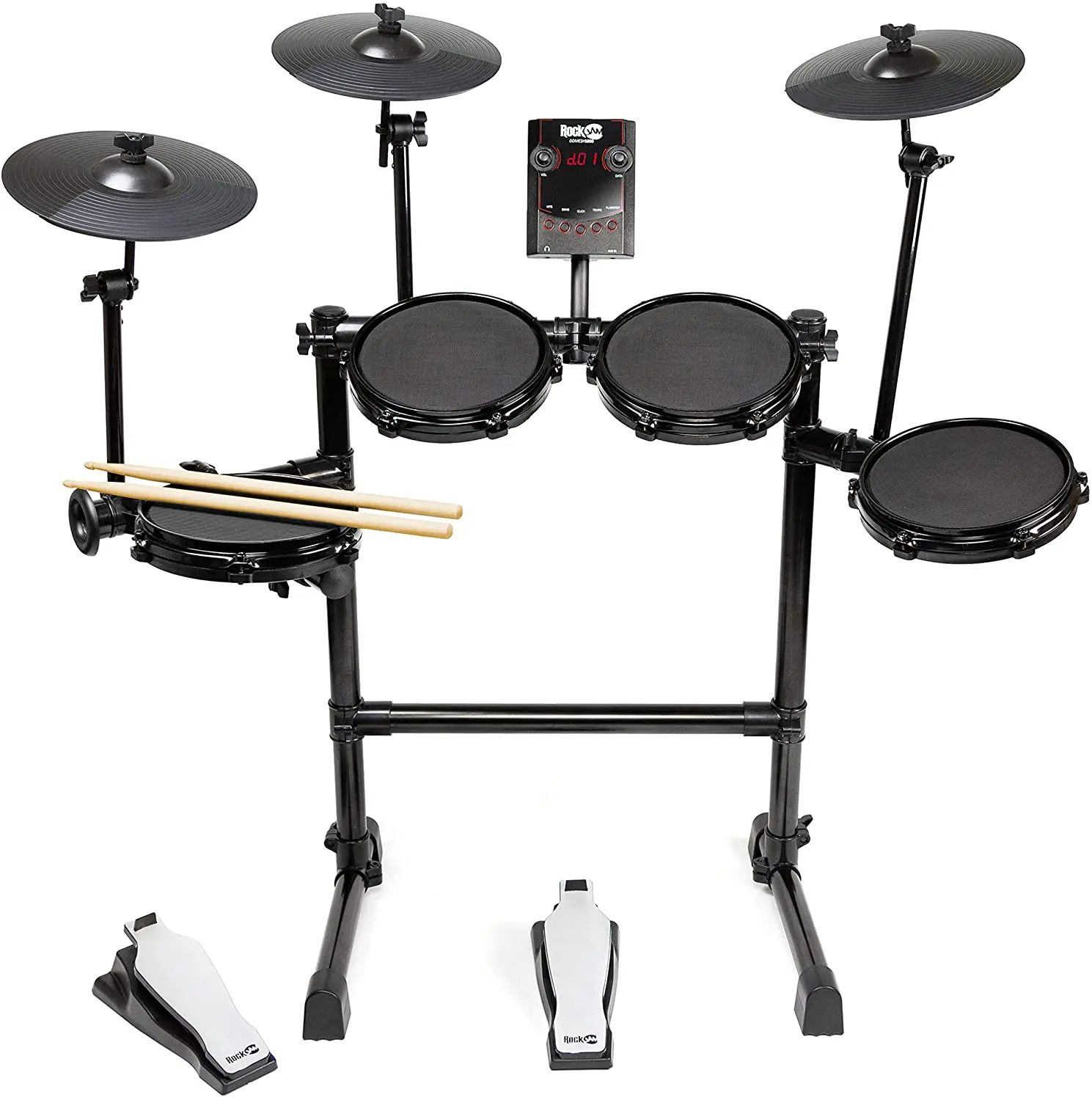 OEM Good Quality Cheap Electronic Drumset  4 Drums 3 Cymbals Drum Kit Electric Drum Set for Studying