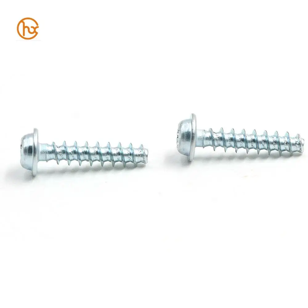 DGHX M1.2 M1.4 M1.6 M1.8 M2 M2.2 M2.5 M3 M4 M5 Steel zinc plated self tapping thread forming PT screw for plastic
