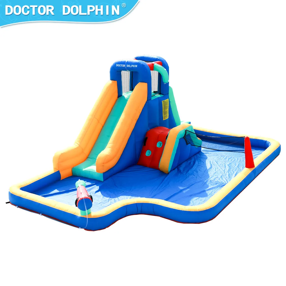Doctor Dolphin Newly Designed High Quality Outdoor Playground Pool Inflatable Bouncer Kids Commercial Bounce House