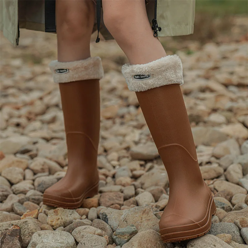Muti-Color Rain Boots Customized Farm Pvc Boots Garden Gumboots For Winter Outdoor Knee-High Waterproof Fashion Rain Boots
