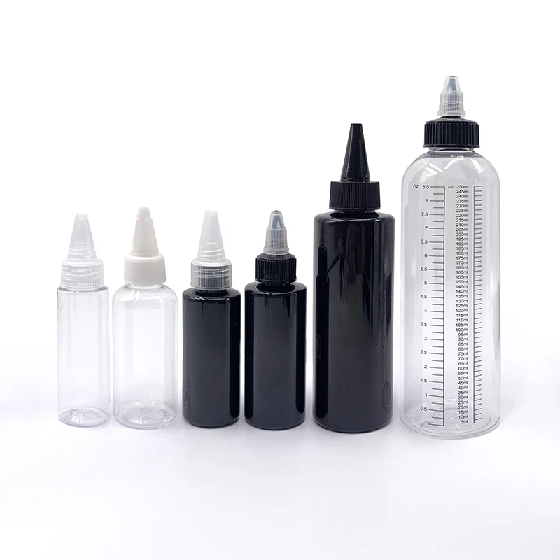 1oz 30ml 50ml 60ml 120ml kitchen bottle soft plastic squeeze sauce tube bottles with twist top cap