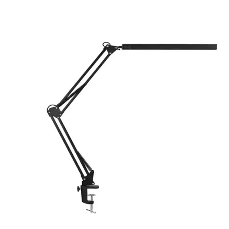 Metal industrial long arm folding led eye protection table lamp retro desk bedside reading clip table lamp swing lamp