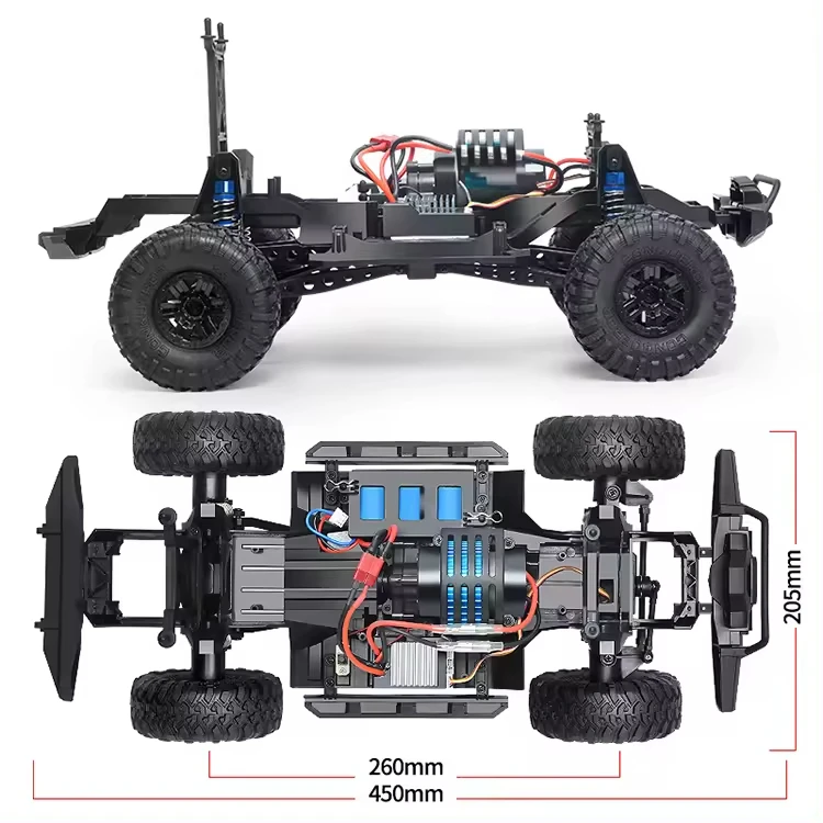Tiktok лидер продаж HB-ZP1009 1/10 быстрый гусеничный катер 4WD 15 км/ч дистанционное управление внедорожный высокоскоростной восхождение гоночный автомобиль