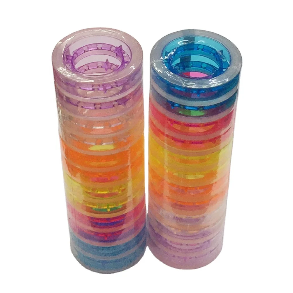 super clear stationery tape colors plastic core box sealing adhesive tape gift packing transparent bopp tape