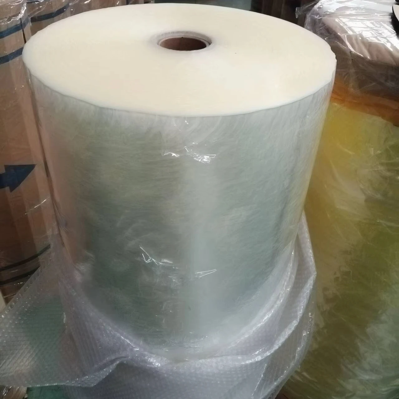 China wholesale clear opp gum tape bopp adhesive packing tape jumbo roll 38mic 40mic