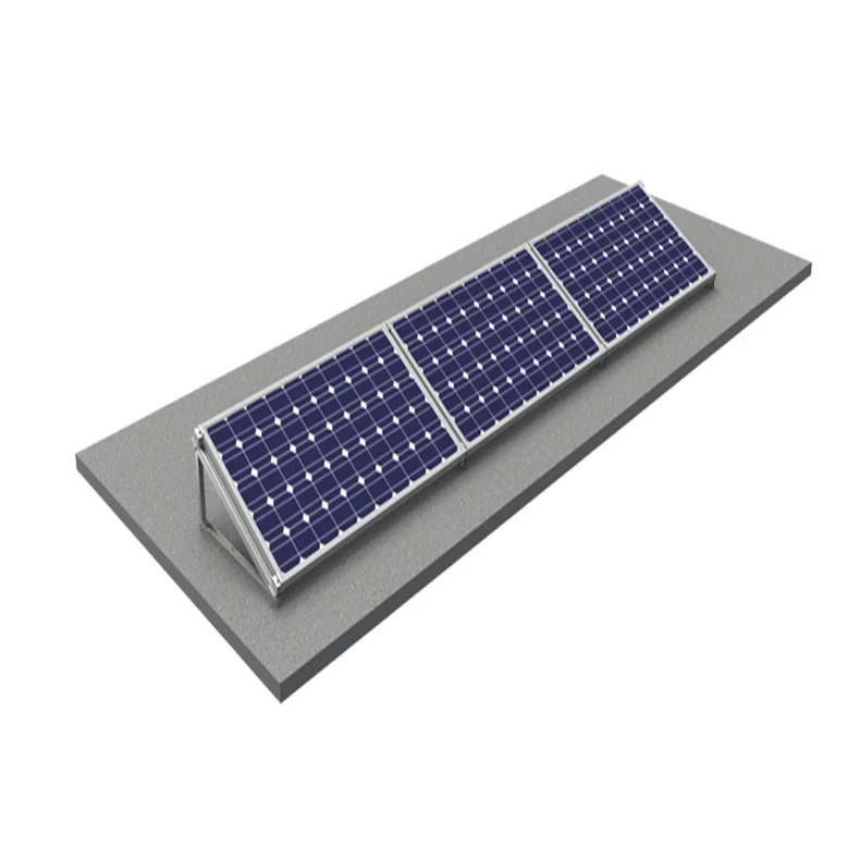Solar flat roof mount tripod racking flat roof aluminum solar roof mounting system