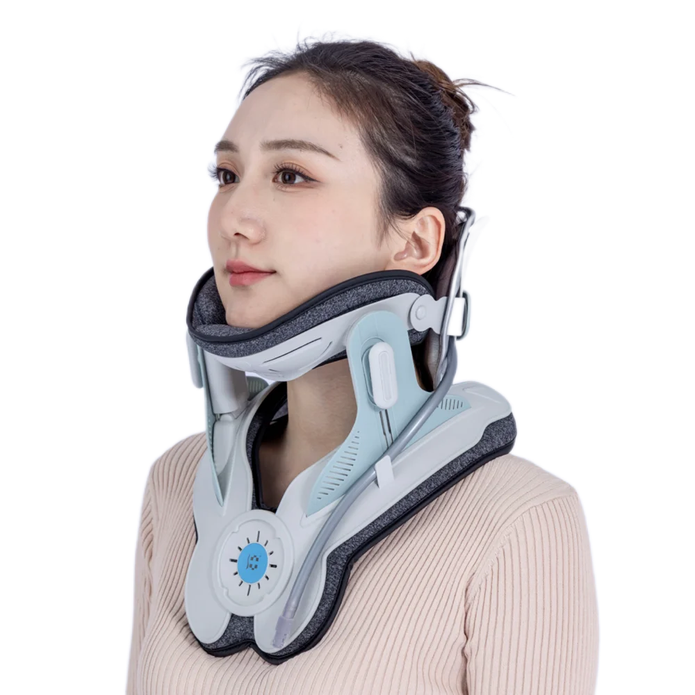 Alphay New Adjustable Inflatable Neck Support Cervical Neck Traction Device Neck Stretcher for Medical Devices and Health Care
