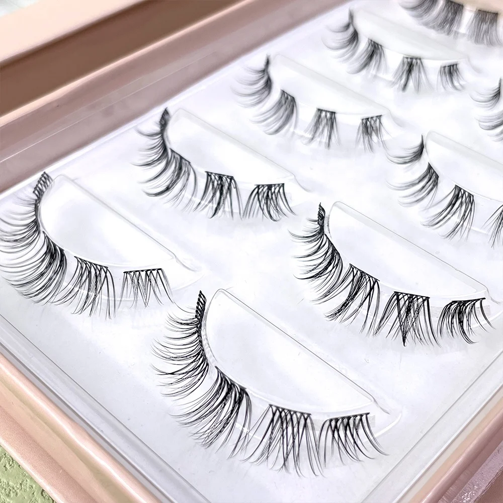 Comfortable Diy Segment Lashes 8-25MM 3D Layer Curl Diy Mink Cluster Eyelash Kit Cluster Lashes Individual Wispy Lash Cluster