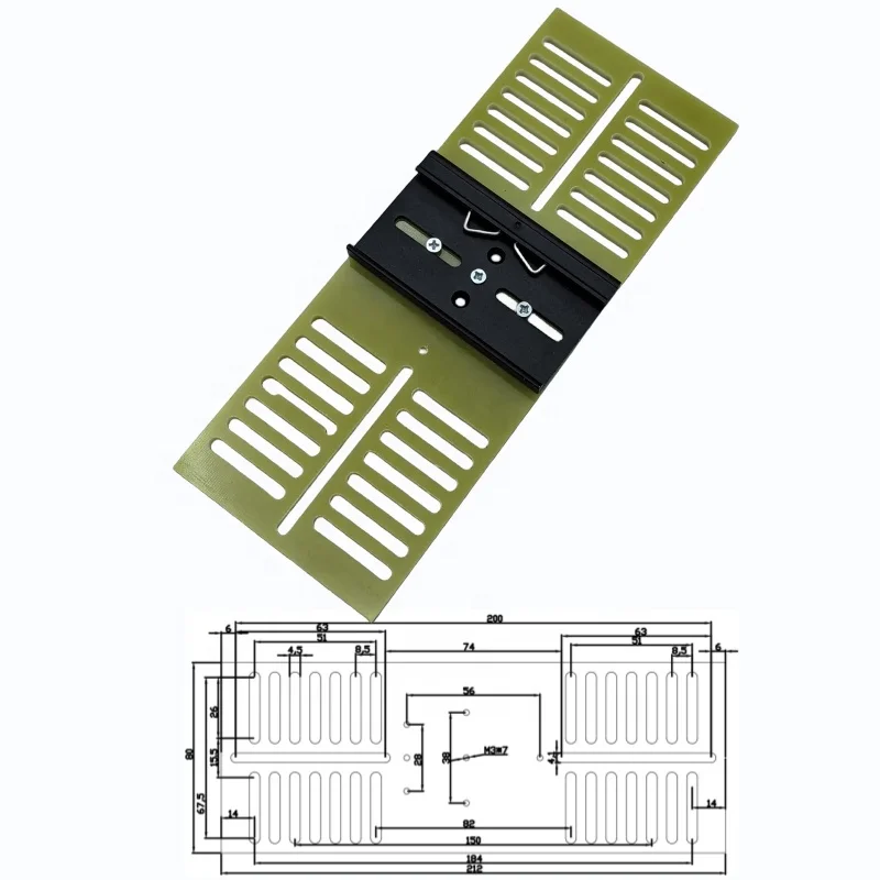 Installed on 35mm DIN rail  linear rail clip clamp