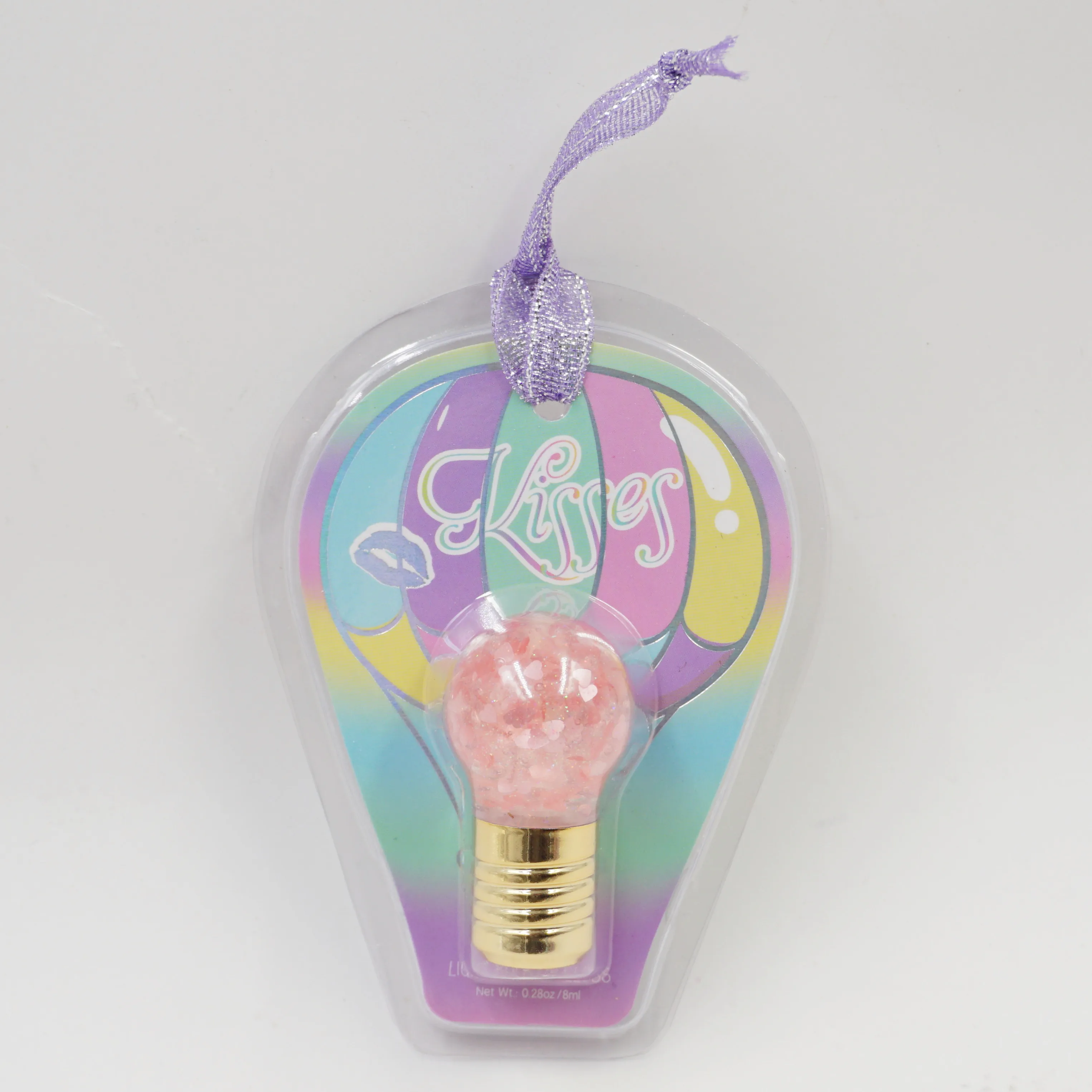 Портативный блеск для губ с фруктовым ароматом, Одноцветный Блестящий Блеск для губ с лампочкой, блеск для губ в форме