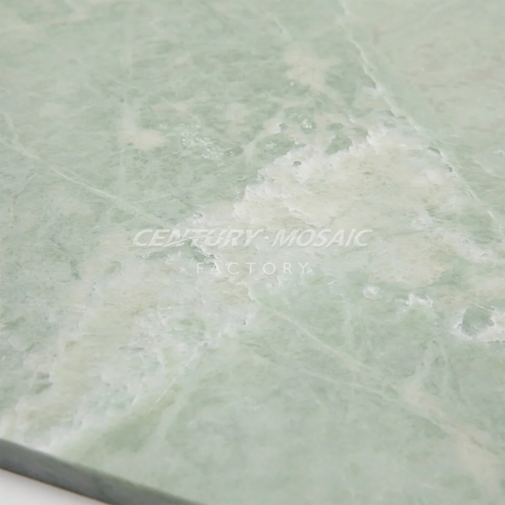 Century Mosaic Natural Stone Mint Green Marble Tile Wall Tiles Green Color Wall Floor