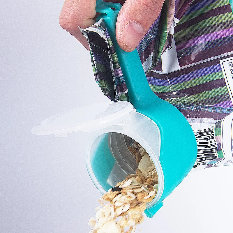Convenient New Design Plastic Sealing Clips Pour Spout Lid Food Storage Bag Clips for Kitchen Use