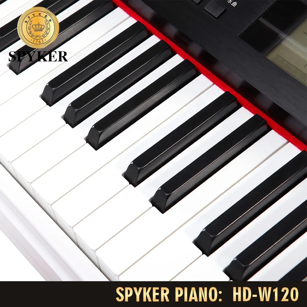 SPYKER High Quality White Polish Baby Grand Digital Piano