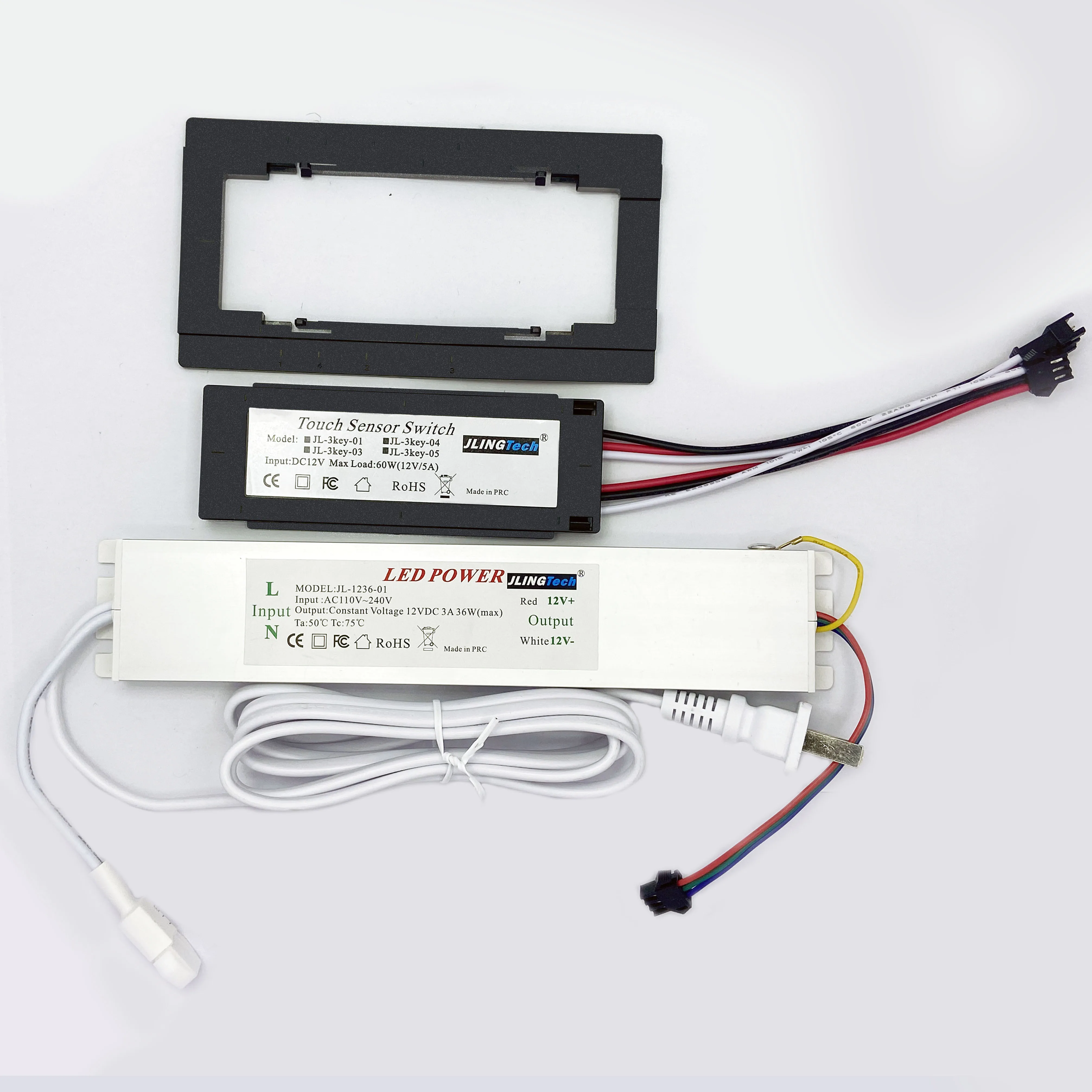 Touch Switch LED 12V Output 110V-240V Input Voltage Dimmer