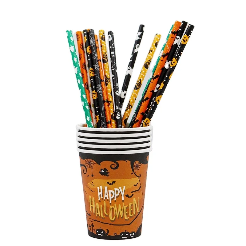 Custom Printed packing rice straws High Quality Colorful Disposable Paper Straw Cheap edible drinking Straws