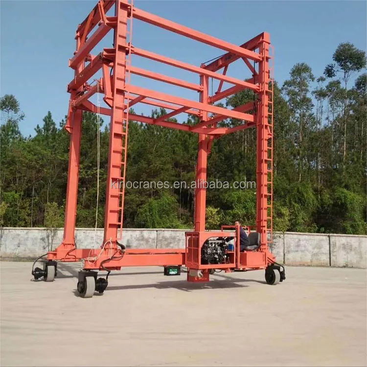 Container Loading and Unloading Mast Mobile Gantry Crane 40tons With Heightening