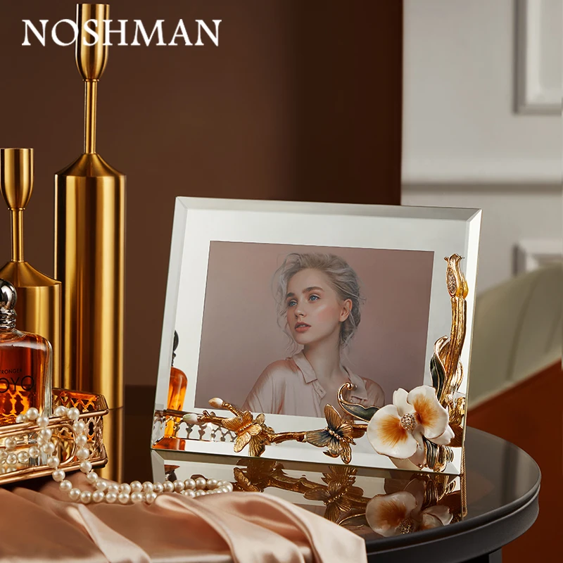 NOSHMAN wedding gifts & crafts luxury gift box for couples glass Vintage Picture Frame For Home Decor